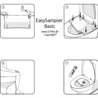 EasySampler kits with detailed instructions. Different types